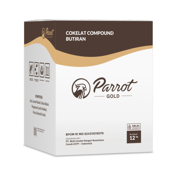 Parrot Gold Cokelat Compound Butiran / Meses