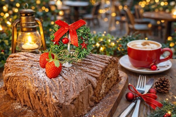 Yule Log Cake